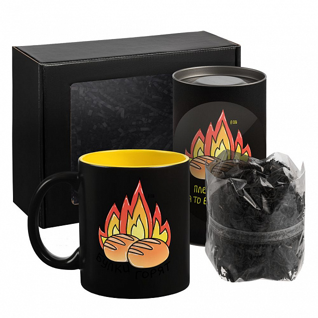 Набор «Булки горят» с чаем с логотипом в Балашихе заказать по выгодной цене в кибермаркете AvroraStore
