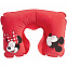 Надувная подушка под шею в чехле Mr. and Mrs. Mouse, красная с логотипом в Балашихе заказать по выгодной цене в кибермаркете AvroraStore