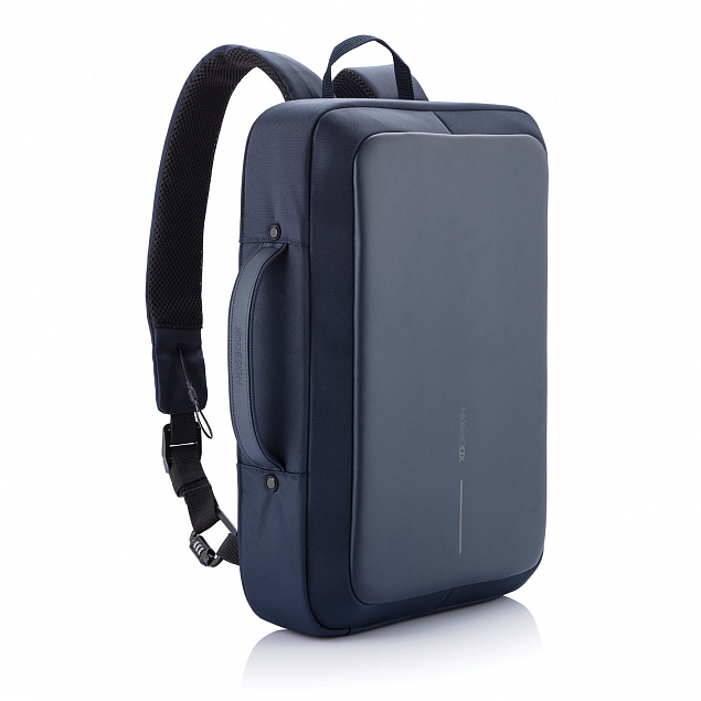 Сумка-рюкзак Bobby Bizz с защитой от карманников, синий с логотипом в Балашихе заказать по выгодной цене в кибермаркете AvroraStore