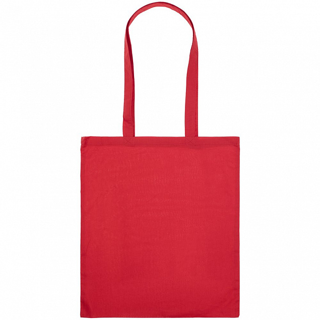 Холщовая сумка Basic 105, красная с логотипом в Балашихе заказать по выгодной цене в кибермаркете AvroraStore