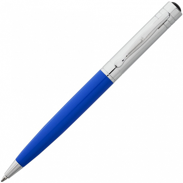 Ручка шариковая Promise, синяя с логотипом в Балашихе заказать по выгодной цене в кибермаркете AvroraStore