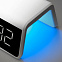 Настольные часы с беспроводной зарядкой 15W, Flame, белый цвет с логотипом в Балашихе заказать по выгодной цене в кибермаркете AvroraStore