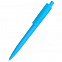 Ручка пластиковая Agata софт-тач, голубая с логотипом в Балашихе заказать по выгодной цене в кибермаркете AvroraStore