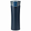 Термокружка вакуумная герметичная, Baleo, 450 ml, матовое покрытие, синяя с логотипом в Балашихе заказать по выгодной цене в кибермаркете AvroraStore