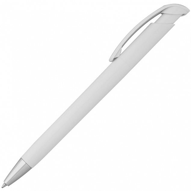 Ручка шариковая Bonita, белая с логотипом в Балашихе заказать по выгодной цене в кибермаркете AvroraStore