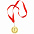 Медаль наградная на ленте  "Бронза" с логотипом в Балашихе заказать по выгодной цене в кибермаркете AvroraStore
