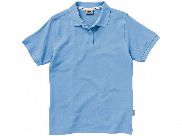 Рубашка поло Forehand женская, голубой с логотипом в Балашихе заказать по выгодной цене в кибермаркете AvroraStore
