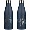 Термобутылка вакуумная герметичная, Fresco, 500 ml, синяя с логотипом в Балашихе заказать по выгодной цене в кибермаркете AvroraStore