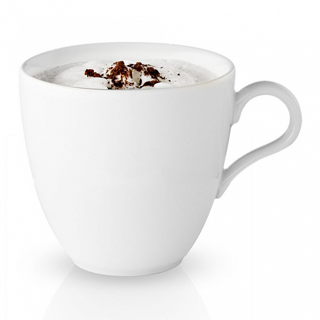 Чашка для капучино Legio, белая с логотипом в Балашихе заказать по выгодной цене в кибермаркете AvroraStore