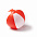 Мяч надувной SAONA, Белый/Красный с логотипом в Балашихе заказать по выгодной цене в кибермаркете AvroraStore
