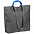 Шопер Sensa, серый с синим с логотипом в Балашихе заказать по выгодной цене в кибермаркете AvroraStore