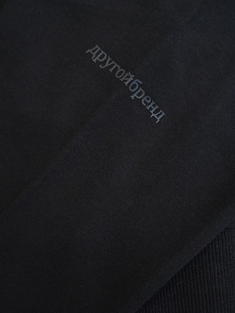Толстовка «Источник. Олень», черная с логотипом в Балашихе заказать по выгодной цене в кибермаркете AvroraStore
