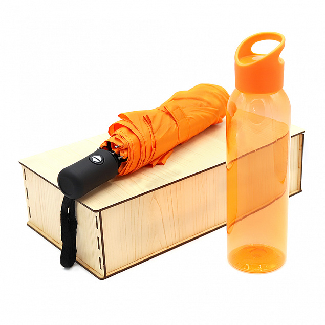 Подарочный набор Rainy, (оранжевый) с логотипом в Балашихе заказать по выгодной цене в кибермаркете AvroraStore