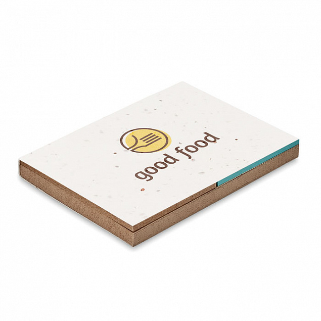 Блок заметок бумага с семенами с логотипом в Балашихе заказать по выгодной цене в кибермаркете AvroraStore