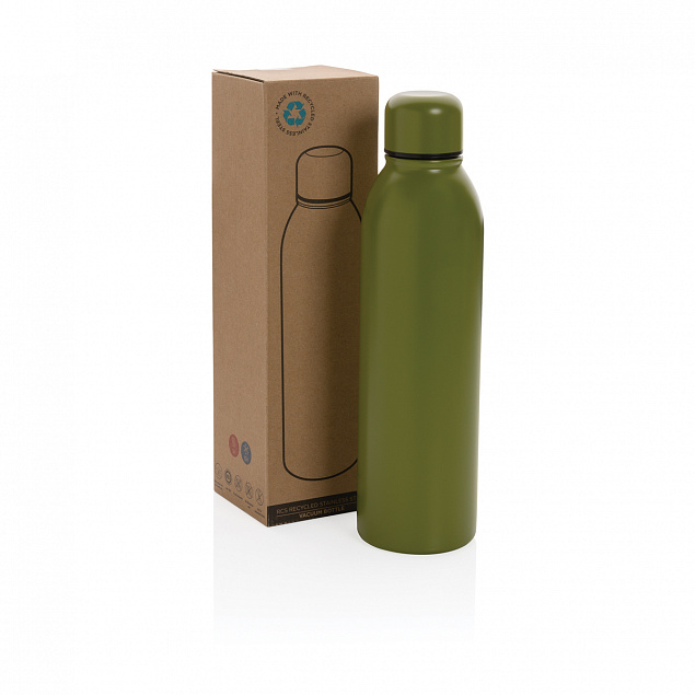 Вакуумная бутылка из переработанной нержавеющей стали (стандарт RCS), 500 мл с логотипом в Балашихе заказать по выгодной цене в кибермаркете AvroraStore