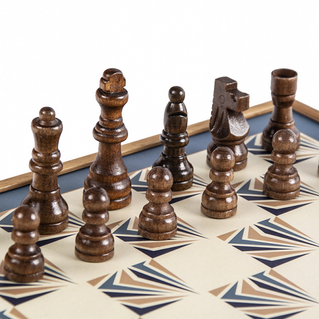 Набор игр (шахматы, нарды, лудо, змейка) с логотипом в Балашихе заказать по выгодной цене в кибермаркете AvroraStore