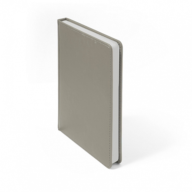 Ежедневник недатированный Campbell, А5,  светло-серый, белый блок с логотипом в Балашихе заказать по выгодной цене в кибермаркете AvroraStore