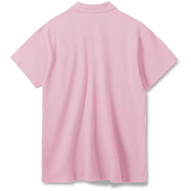 Рубашка поло мужская SUMMER 170, розовая с логотипом в Балашихе заказать по выгодной цене в кибермаркете AvroraStore