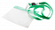 Чехол для бейджа с ланьярдом,зеленый с логотипом в Балашихе заказать по выгодной цене в кибермаркете AvroraStore