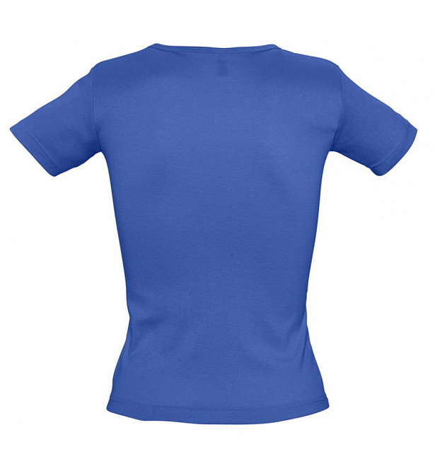 Футболка женская LADY 220 с V-обр. вырезом, ярко-синяя (royal) с логотипом в Балашихе заказать по выгодной цене в кибермаркете AvroraStore