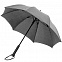 Зонт-трость rainVestment, светло-серый меланж с логотипом в Балашихе заказать по выгодной цене в кибермаркете AvroraStore