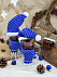 Вязаная шапочка Dress Cup, синяя с логотипом в Балашихе заказать по выгодной цене в кибермаркете AvroraStore