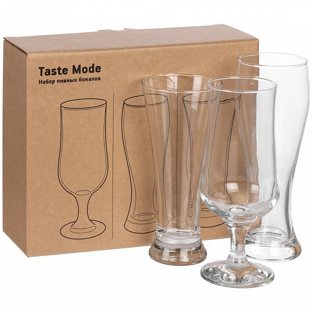 Набор пивных бокалов Taste Mode с логотипом в Балашихе заказать по выгодной цене в кибермаркете AvroraStore