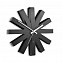 Часы настенные Ribbon, черныe с логотипом в Балашихе заказать по выгодной цене в кибермаркете AvroraStore