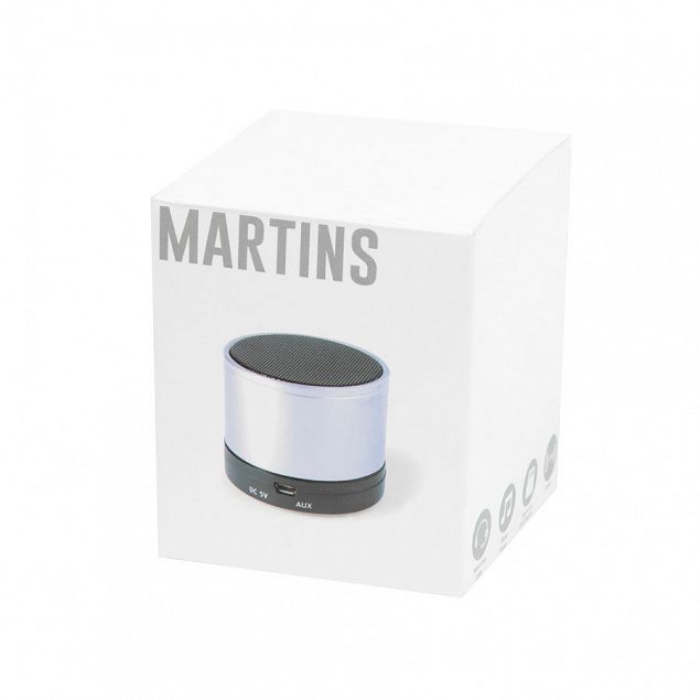 Портативная bluetooth-колонка "Martins" с логотипом в Балашихе заказать по выгодной цене в кибермаркете AvroraStore