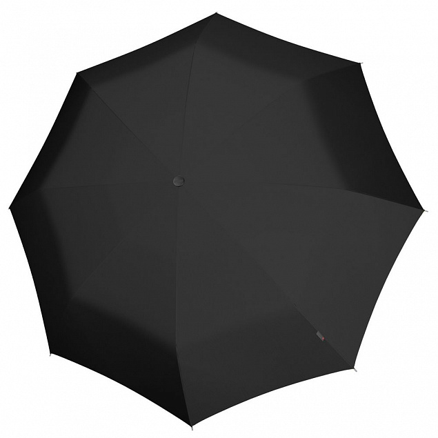 Складной зонт U.090, черный с логотипом в Балашихе заказать по выгодной цене в кибермаркете AvroraStore