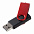 Флешка Twist Color, белая с красным, 16 Гб с логотипом в Балашихе заказать по выгодной цене в кибермаркете AvroraStore