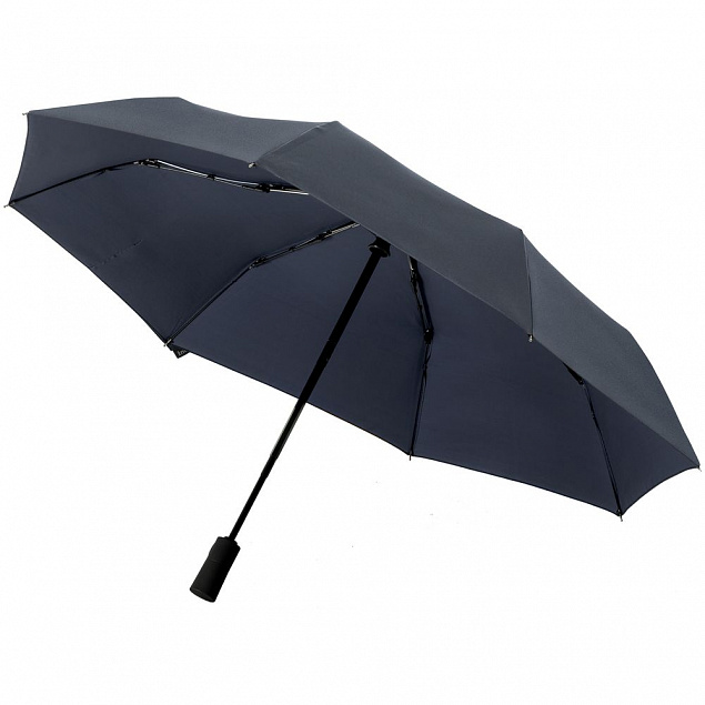 Складной зонт doubleDub, темно-синий с логотипом в Балашихе заказать по выгодной цене в кибермаркете AvroraStore