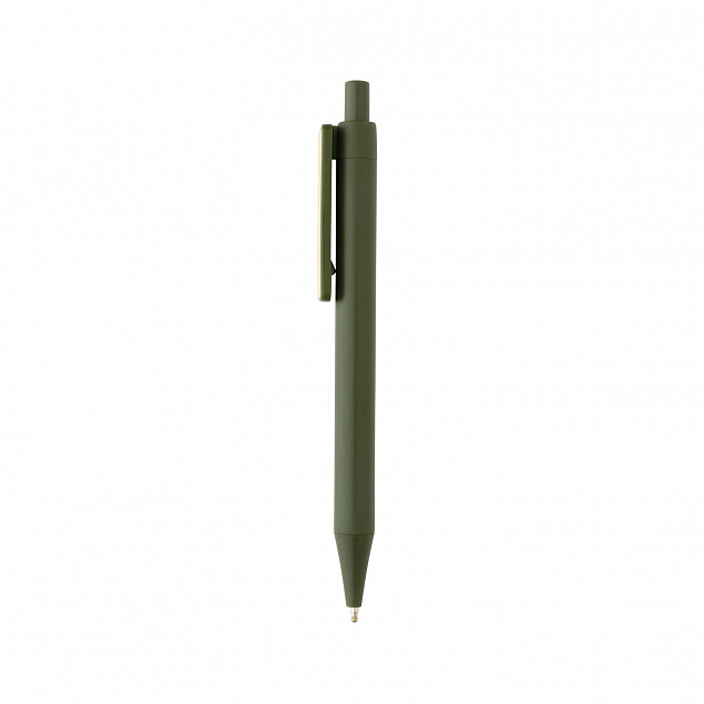 Ручка из переработанного ABS-пластика GRS с бамбуковым клипом с логотипом в Балашихе заказать по выгодной цене в кибермаркете AvroraStore
