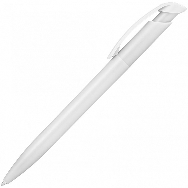 Ручка шариковая Clear Solid, белая с логотипом в Балашихе заказать по выгодной цене в кибермаркете AvroraStore