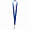 Лента для бейджа Retract, синий с логотипом в Балашихе заказать по выгодной цене в кибермаркете AvroraStore