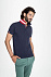 Рубашка поло мужская Patriot 200, белая с красным с логотипом в Балашихе заказать по выгодной цене в кибермаркете AvroraStore