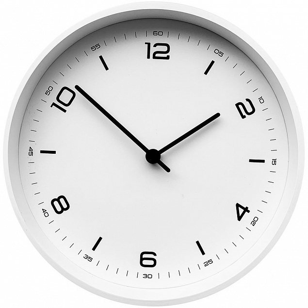 Часы настенные Ice, белые с логотипом в Балашихе заказать по выгодной цене в кибермаркете AvroraStore