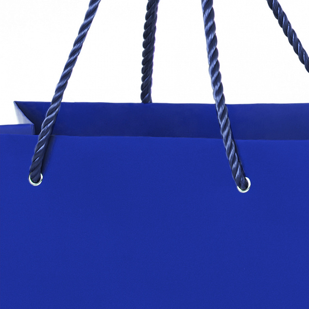 Пакет подарочный BIG GLAM 32х12х43 см, синий с логотипом в Балашихе заказать по выгодной цене в кибермаркете AvroraStore