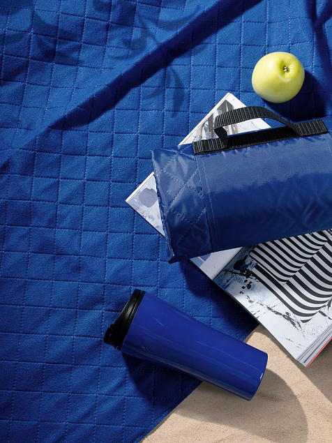 Плед для пикника Comfy, ярко-синий с логотипом в Балашихе заказать по выгодной цене в кибермаркете AvroraStore