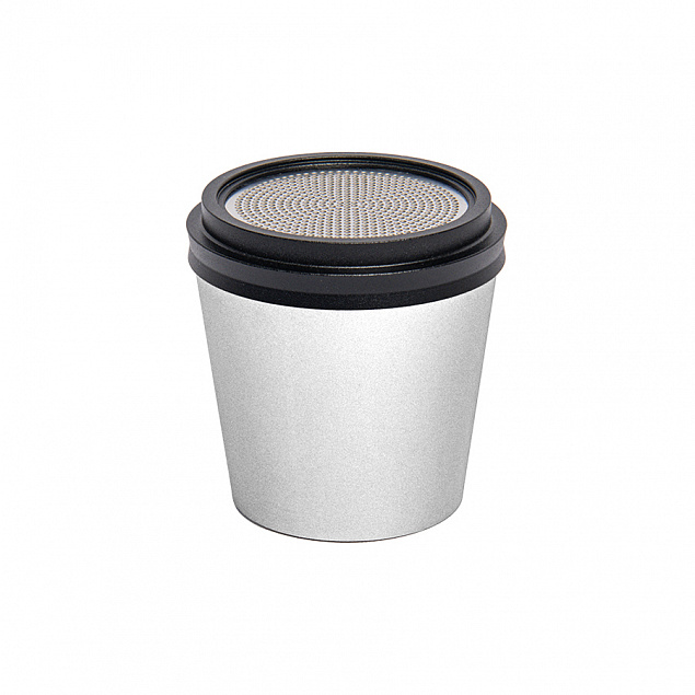 Портативная mini Bluetooth-колонка Sound Burger "Coffee" серебристый с логотипом в Балашихе заказать по выгодной цене в кибермаркете AvroraStore