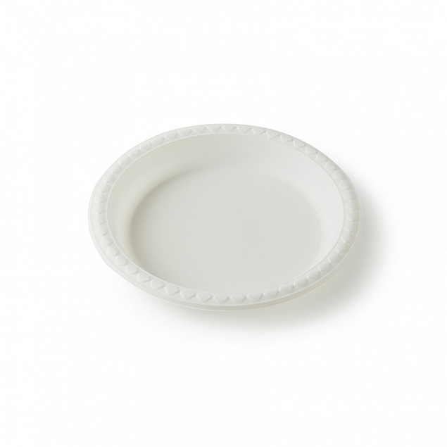 Тарелка круглая из кукурузного крахмала, 17,8 см, белый с логотипом в Балашихе заказать по выгодной цене в кибермаркете AvroraStore