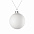 Елочный шар Finery Matt, 8 см, матовый белый с логотипом в Балашихе заказать по выгодной цене в кибермаркете AvroraStore
