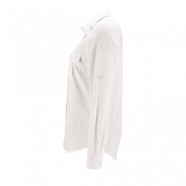 Рубашка женская BURMA WOMEN, белая с логотипом в Балашихе заказать по выгодной цене в кибермаркете AvroraStore