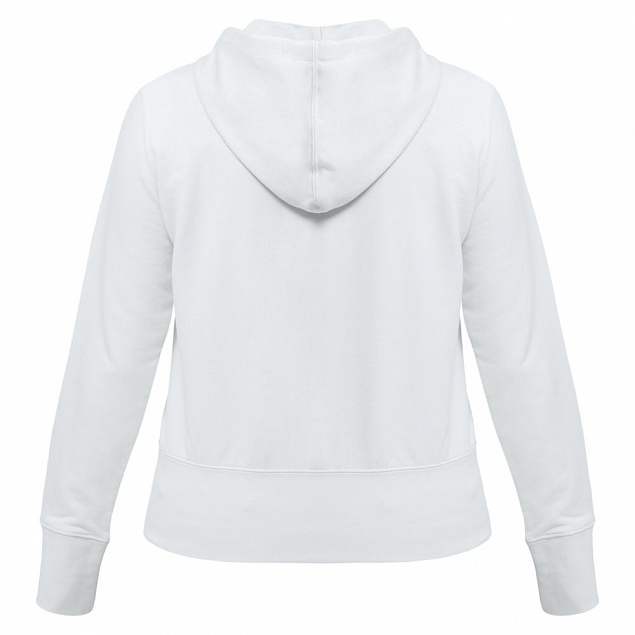 Толстовка женская Hooded Full Zip белая с логотипом в Балашихе заказать по выгодной цене в кибермаркете AvroraStore