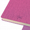 Бизнес-блокнот А5  "Provence", розовый , мягкая обложка, в клетку с логотипом в Балашихе заказать по выгодной цене в кибермаркете AvroraStore