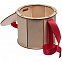 Коробка круглая Drummer, круглая, с красной лентой с логотипом в Балашихе заказать по выгодной цене в кибермаркете AvroraStore