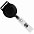 Ретрактор Attach с ушком для ленты, черный с логотипом в Балашихе заказать по выгодной цене в кибермаркете AvroraStore