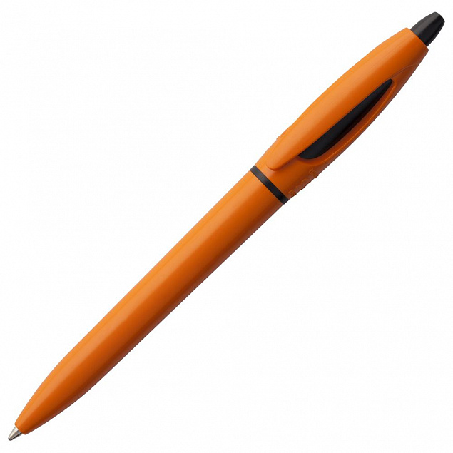 Ручка шариковая S! (Си), оранжевая с логотипом в Балашихе заказать по выгодной цене в кибермаркете AvroraStore