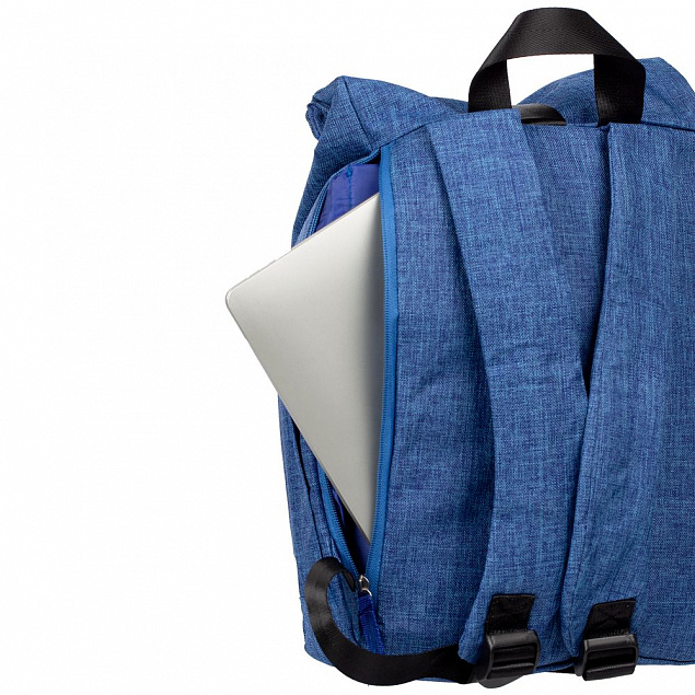 Рюкзак Packmate Roll, синий с логотипом в Балашихе заказать по выгодной цене в кибермаркете AvroraStore