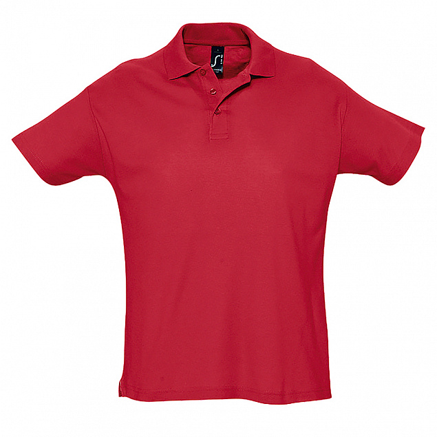 Поло мужское SUMMER II, красный, XS, 100% хлопок, 170 г/м2 с логотипом в Балашихе заказать по выгодной цене в кибермаркете AvroraStore